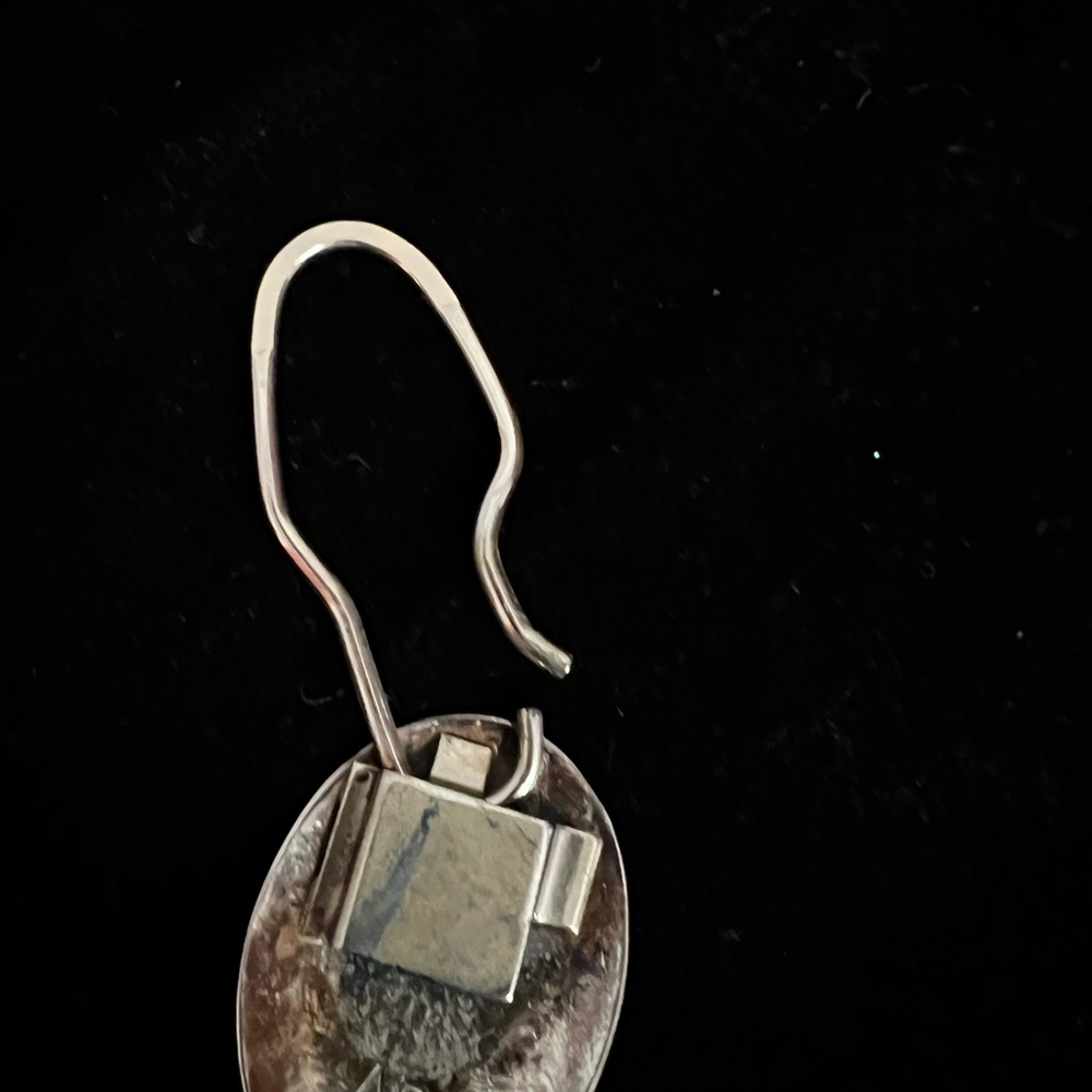 Sterling turquoise key ring - Picture 3 of 3